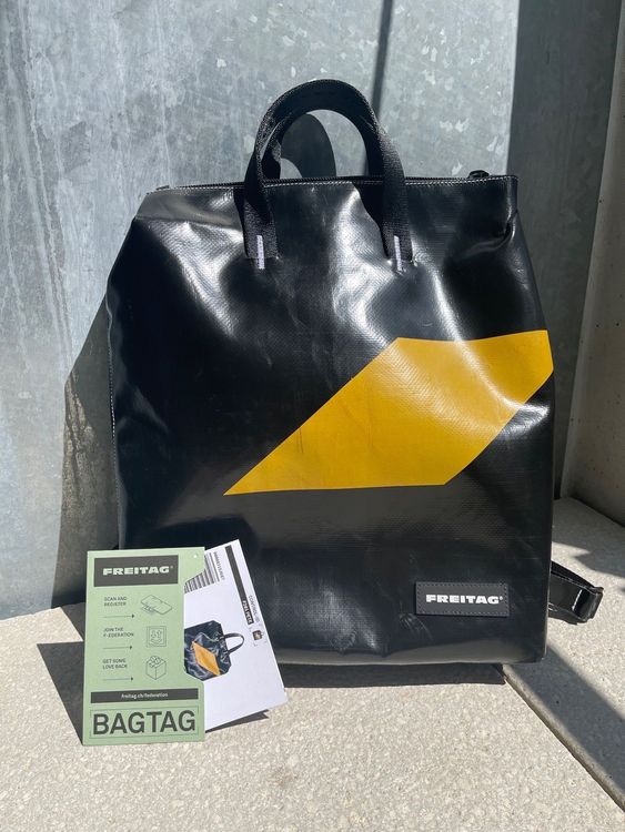 Freitag Pete F201 schwarz-gelb | Comprare su Ricardo