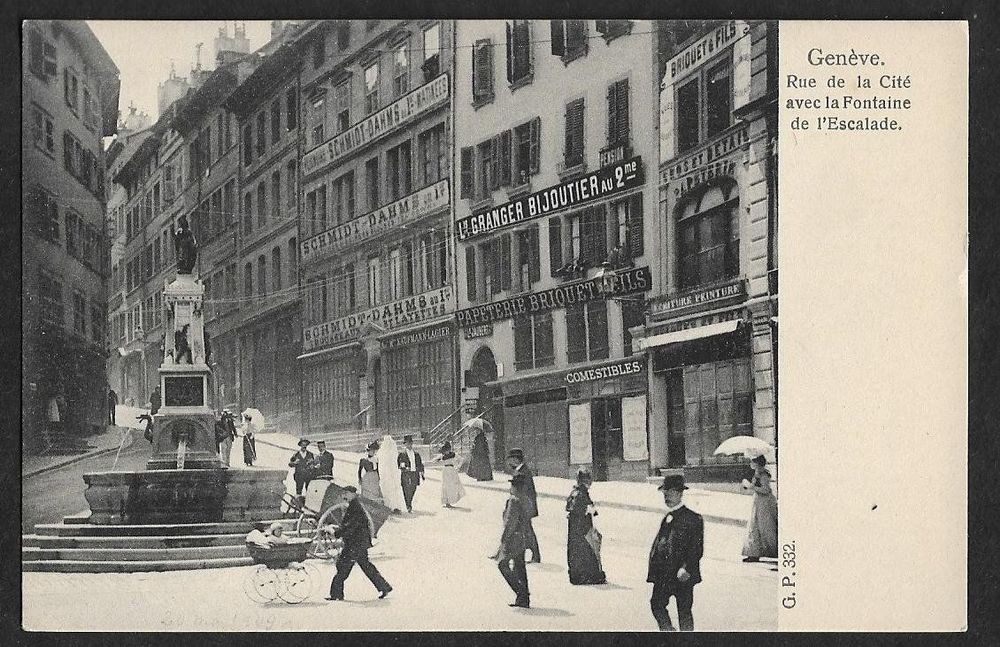 1909 AK GENÈVE Rue de la