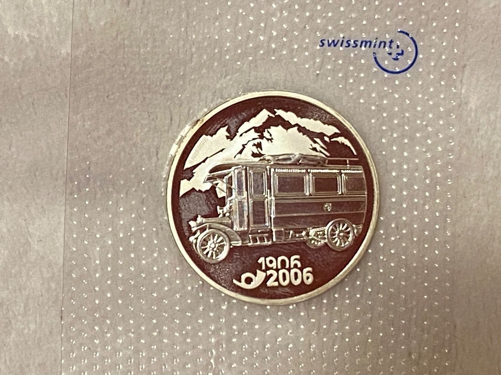 20 Franken Silbermünze - 100 Jahre Postauto - sehr schön 1