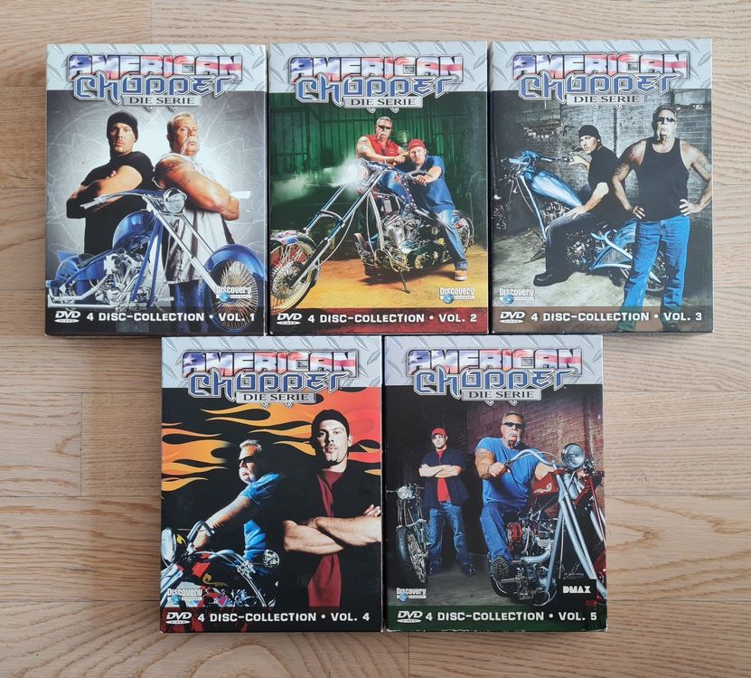 American Chopper die Serie - Staffeln 1 - 5 DVD Boxen | Kaufen auf Ricardo