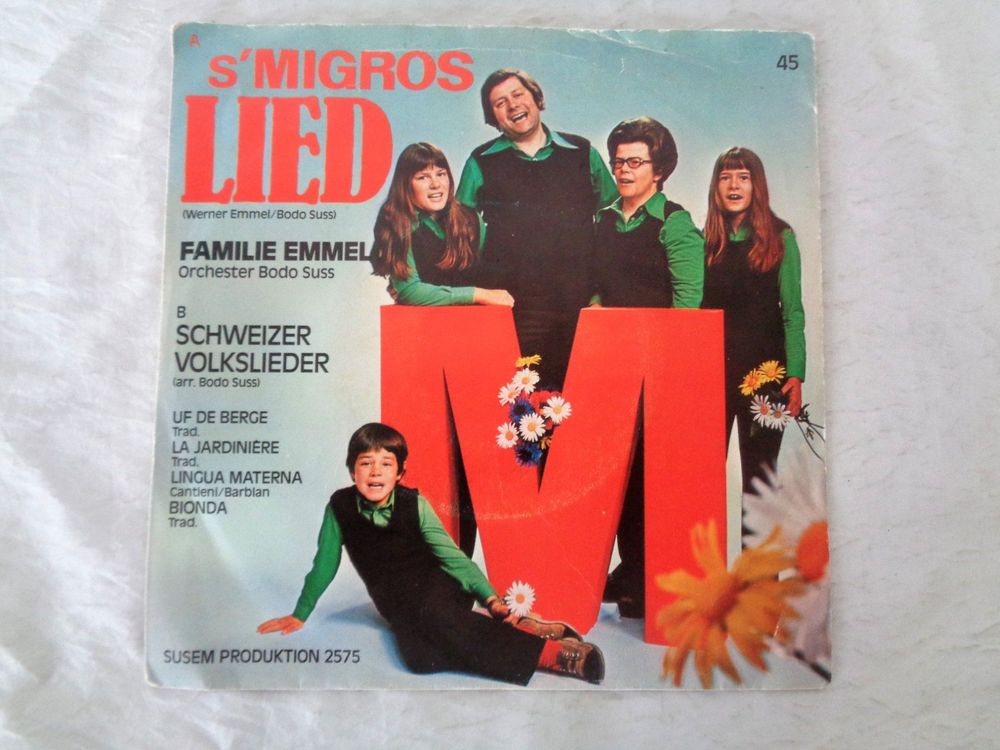 s'Migros Lied -Familie Emmel / Single 70er Jahre 1