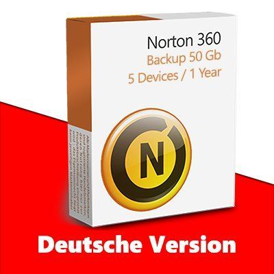 Norton 360 Deluxe 5 Geräte 1 Jahr 50 GB - DE 1