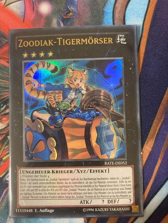 Zoodiak-Tigermörser RATE-DE052 Ultra Rare Near Mint 1 Auflage! YUGIOH! 