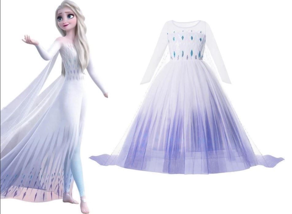 NEU Elsa Kostüm Eiskönigin Frozen Kleid 1