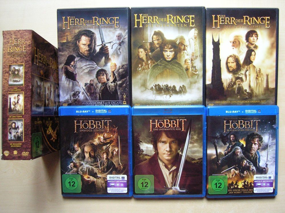 Der Hobbit Der Herr Der Ringe Spielfilm Trilogien Kaufen Auf Ricardo