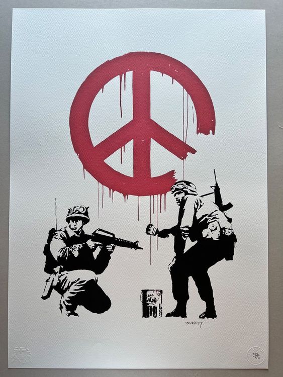 Banksy « Peace » XL VERSION 102/150 1