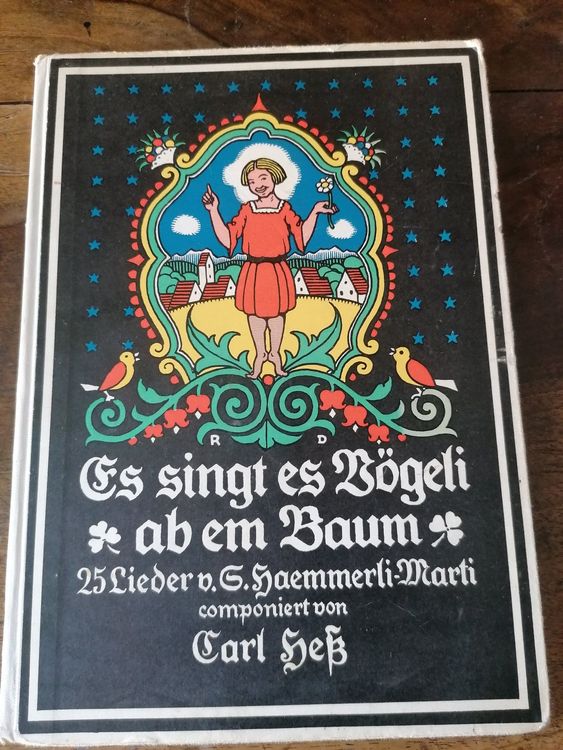 2 alte Kinder Sing Bücher in Schweizerdeutsch 1