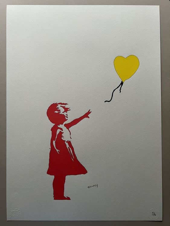 Banksy « Girl With Balloon » XL VERSION 60/150 1