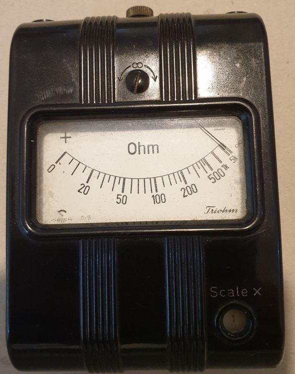 Trihom Ohmmeter analog nostalgisches Gerät Kaufen auf Ricardo
