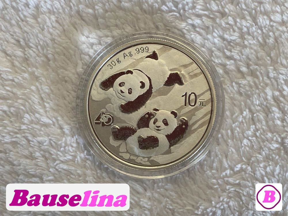 China Panda ~ 30gr. Silber ~ 999 1