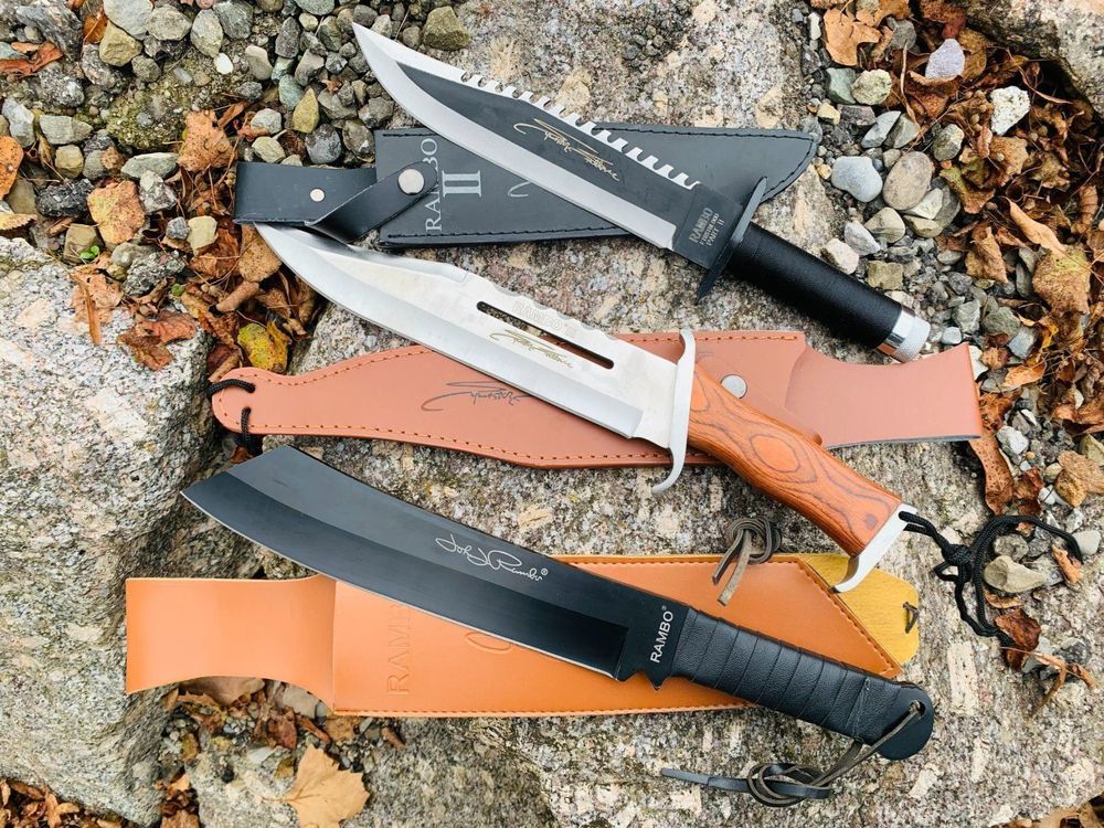 3 Stück Rambo Survival Messer Bundle 1