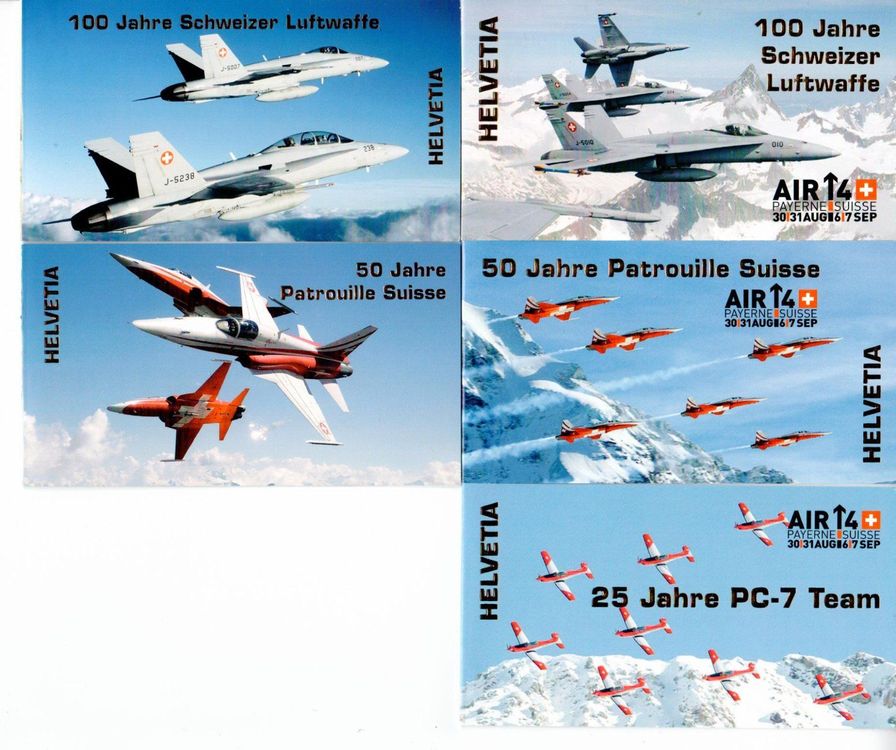 Briefmarken - Luftwaffe Schweiz 1