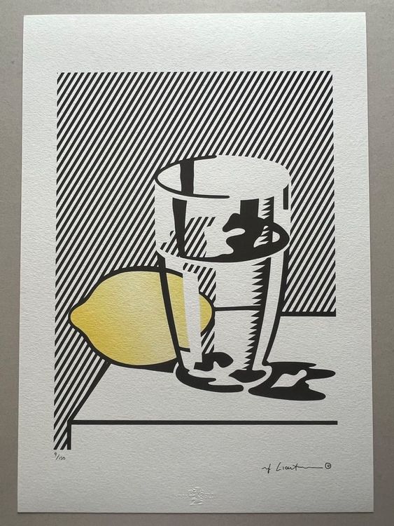 Roy Lichtenstein «Lemon & Glass» 9/150 1