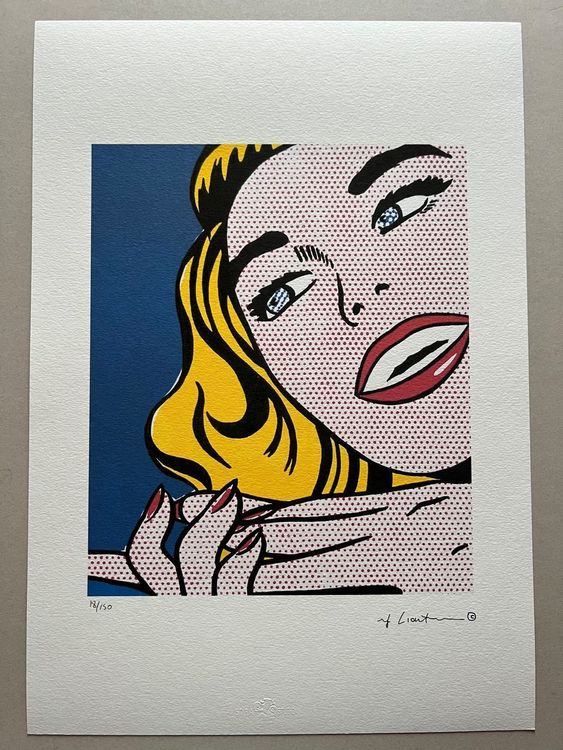 Roy Lichtenstein « Girl » 18/150 1