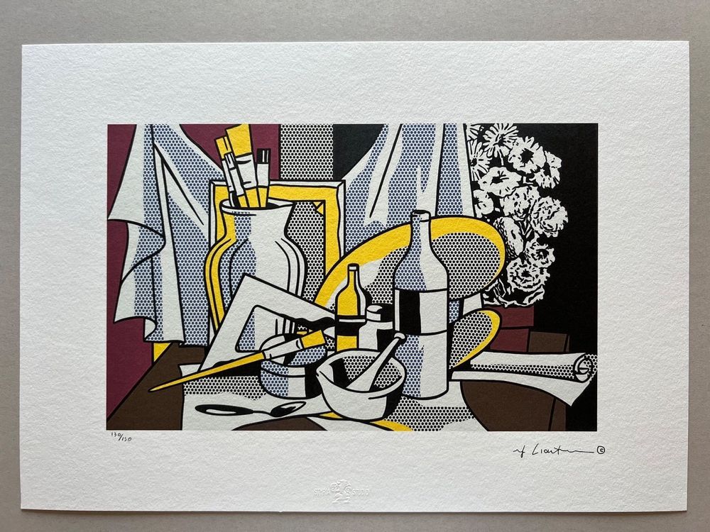 Roy Lichtenstein « Still life with palette » 130/150 1