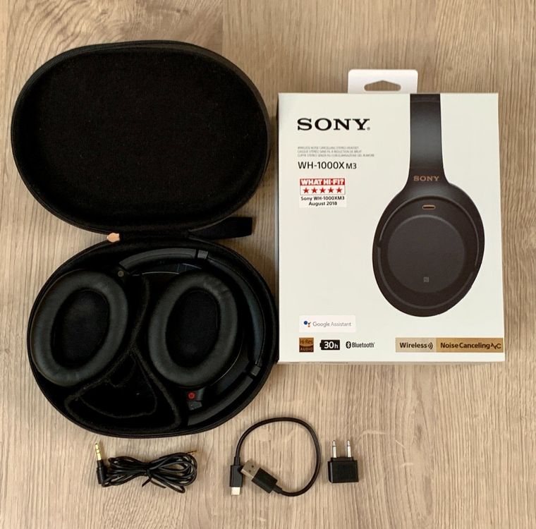 Casque Sony sans fil à réduction de bruit WH1000XM3 Kaufen auf Ricardo