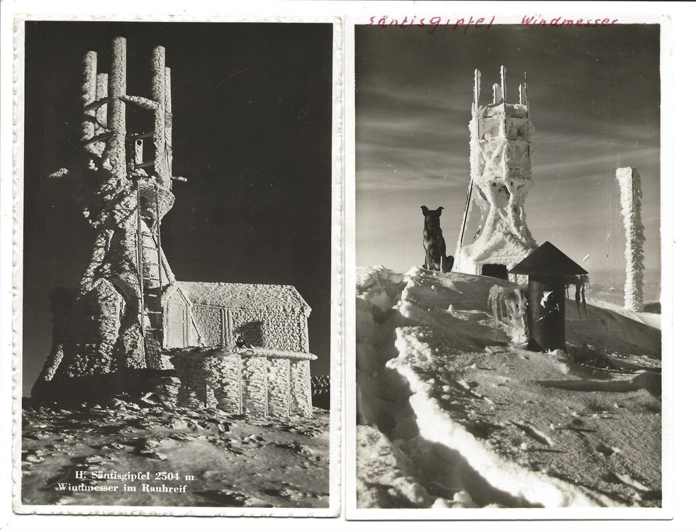 Säntis-Gipfel - Windmesser - Meteorlogische Anstalt - 1941 1