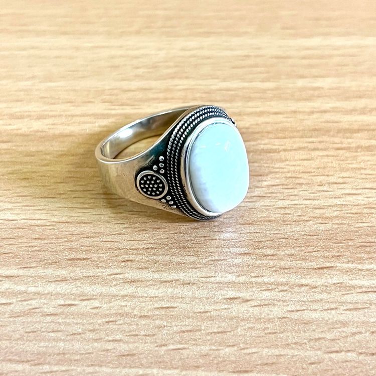Ring aus 925 Silber mit Mondstein 1