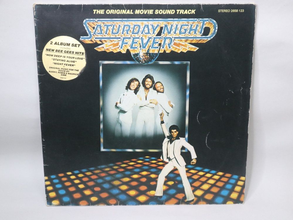 2x Vinyl LP Saturday Night Fever John Travolta Bee Gees 1