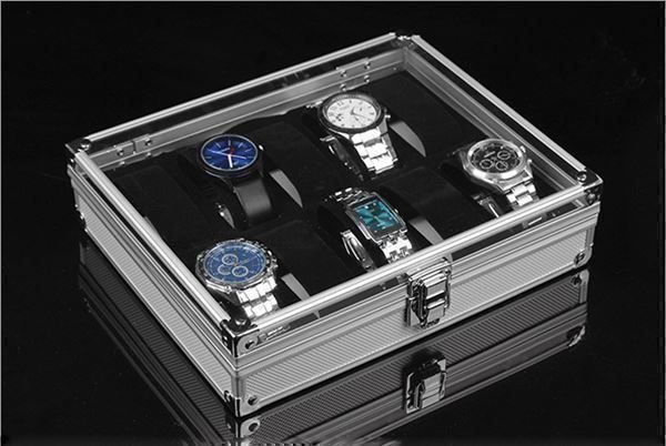 Uhrenbox Uhrenkasten Uhr Schaukasten Aufbewahrung Uhren Präsentation Uhrenkoffer 