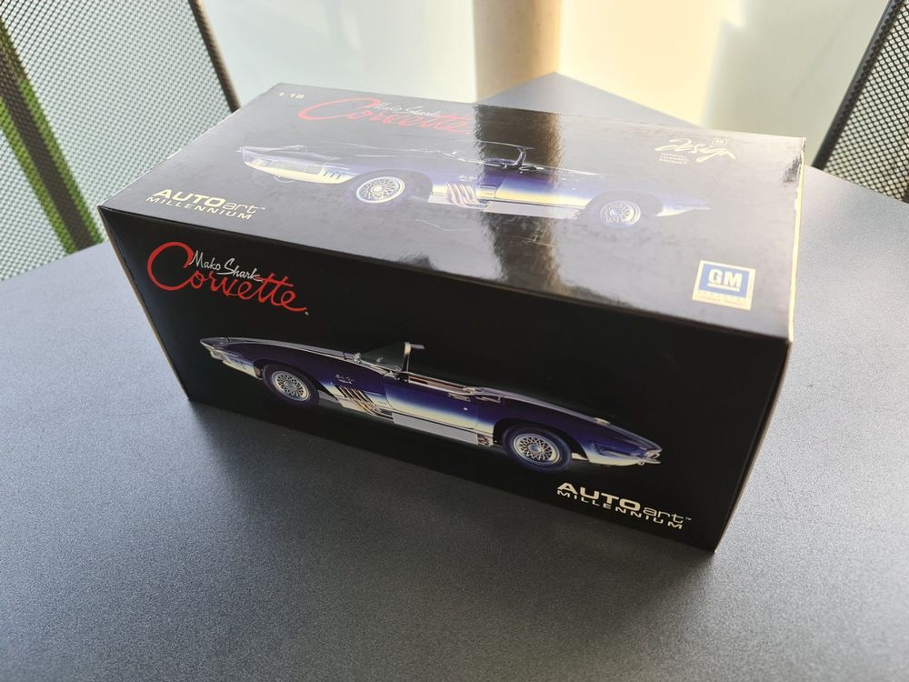 Autoart 1/18 Chevrolet Corvette Mako Shark - Résine, Larry Shinoda, édition Limitée