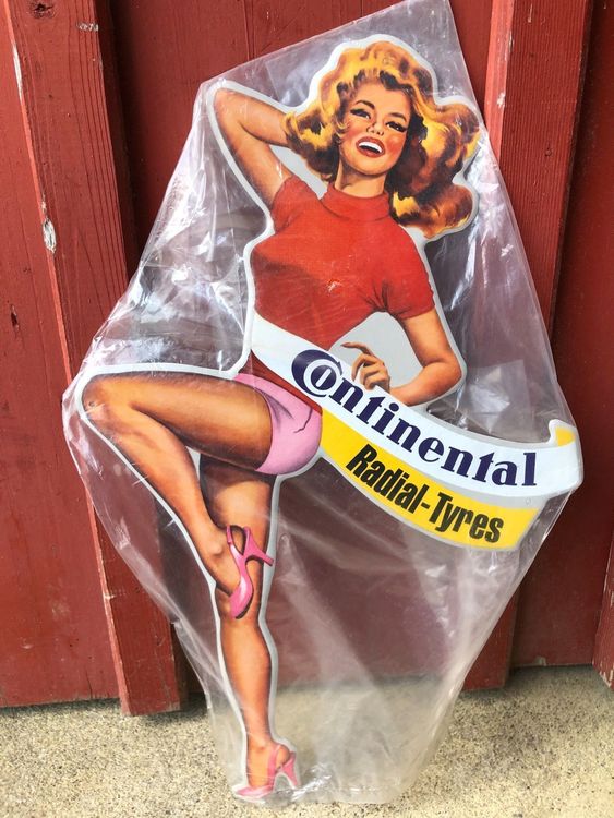 Continental radial tyres pin up werbung reklame classic 1