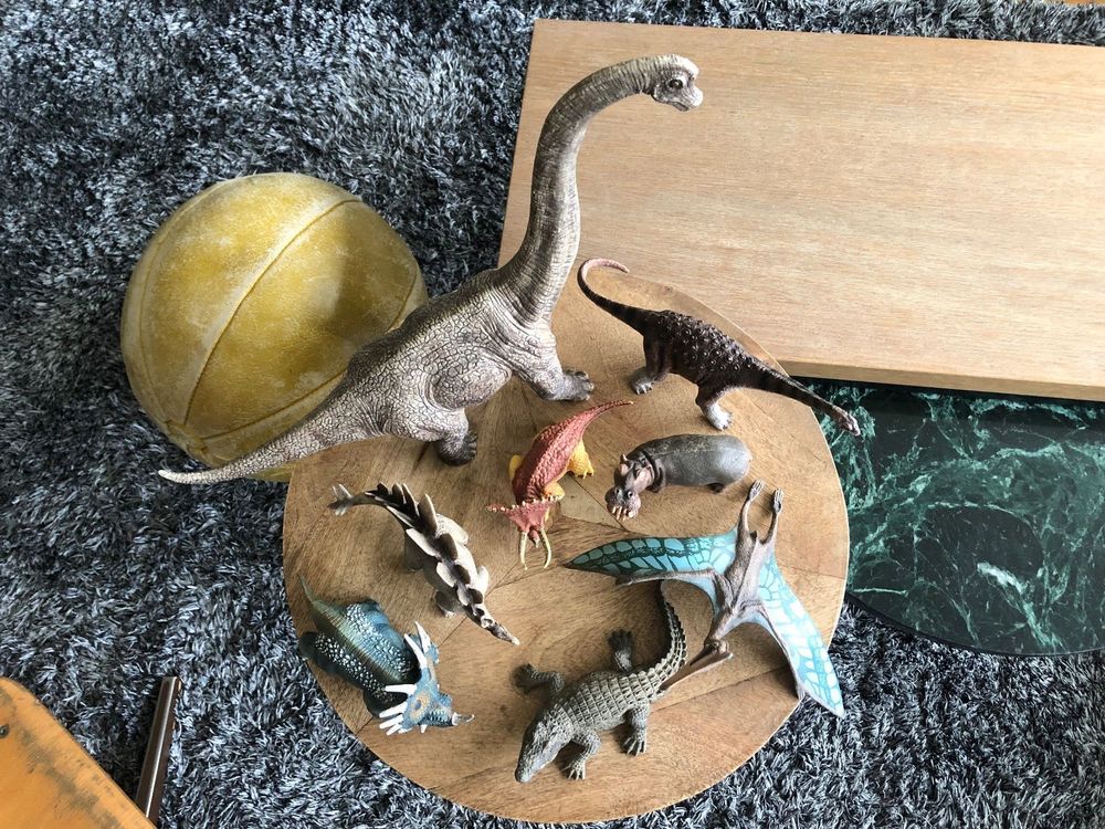 8x Schleich Tiere / Dinosaurier - Krokodil - Nilpferd | Acheter sur Ricardo