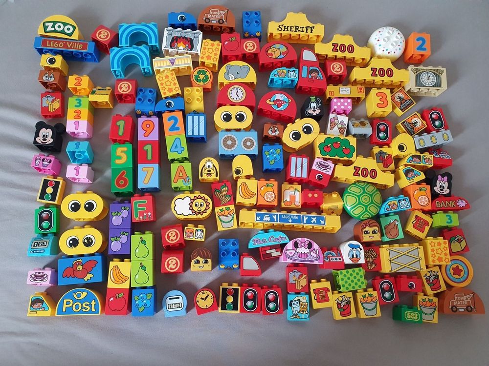 Lego Duplo und ev. andere bedruckte Steine Comprare su Ricardo