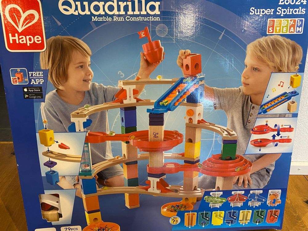 Hape Quadrilla Kugelbahn Super Spirals E6024 Kaufen auf Ricardo