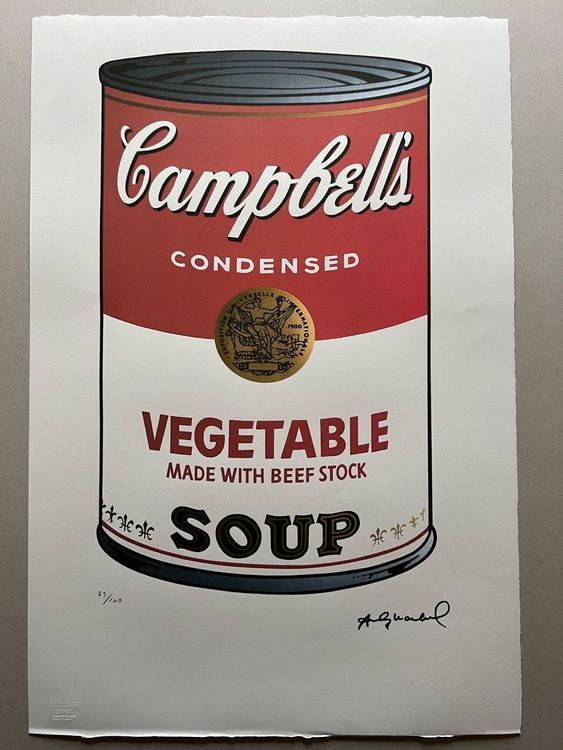 Andy Warhol « Campbell’s Vegetable Soup » 73/100 1