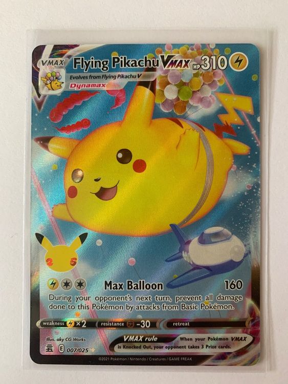 Celebrations flying pikachu vmax