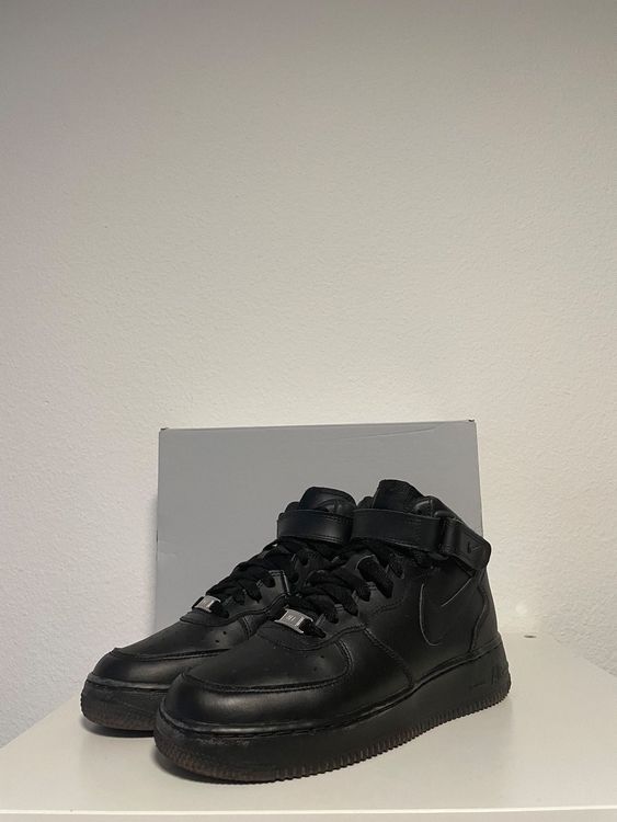 nike af 1 mid black