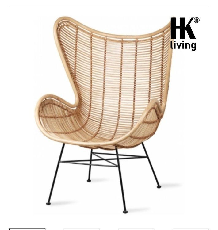 Sessel Rattan Egg Chair von HK Living Comprare su Ricardo