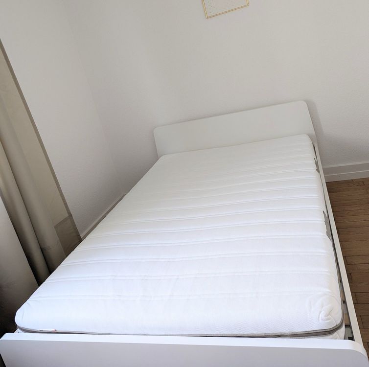Ikea Askvoll bed 140x200 (& Mattress and Slats) Acheter sur Ricardo