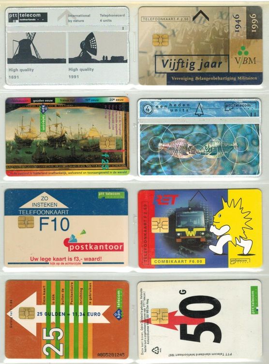 8 Telefonkarten Niederlande 1