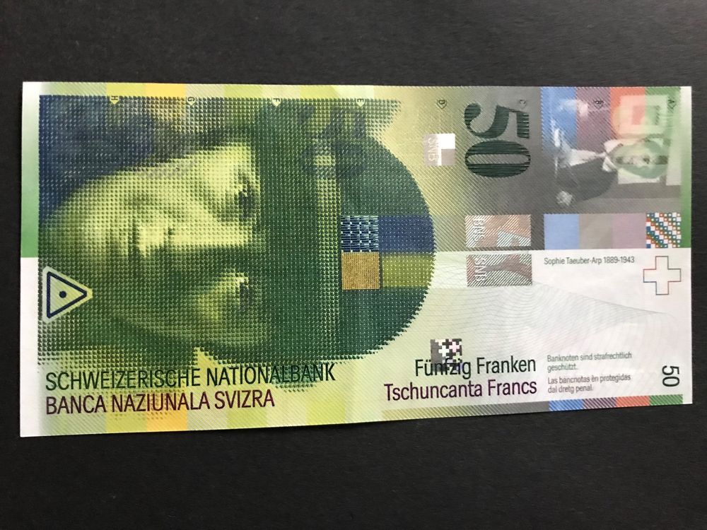 Schöne, alte 50 Franken CH-Note 1