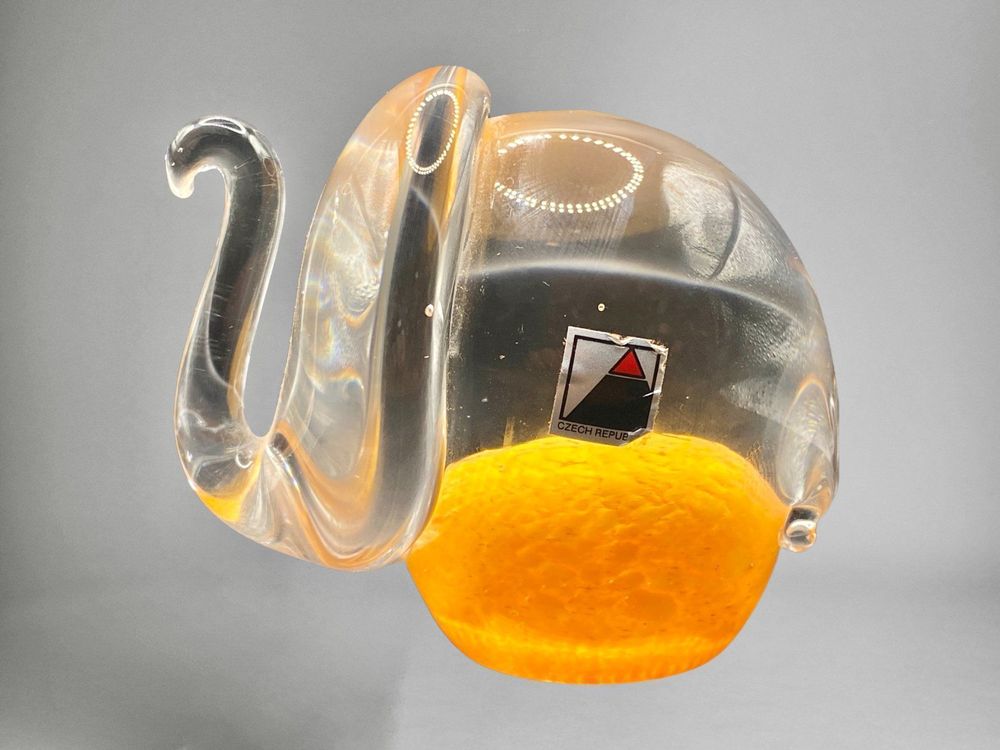 Eléphant Cristal de Bohême Art Sculpture République Tchèque Kaufen auf Ricardo