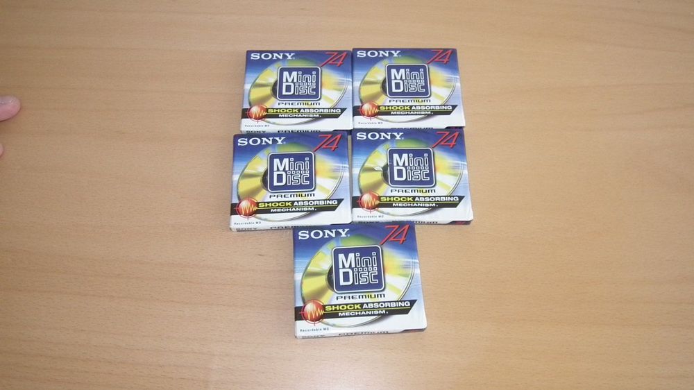 5x Sony MD 74 Premium Gold MiniDisc 74 Minuten MiniD Acheter