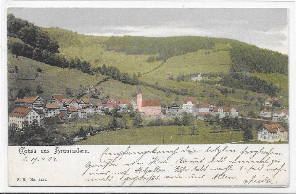 1903, Gruss aus Brunnadern 1