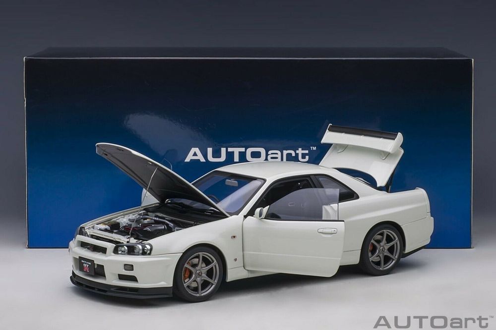 ミニカー スカイライン GT-R R34 V-SPECⅡ ニスモ 1/24 - ミニカー