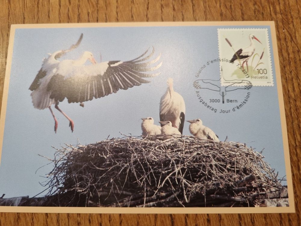 2013 FDC Karte Storch | Kaufen auf Ricardo