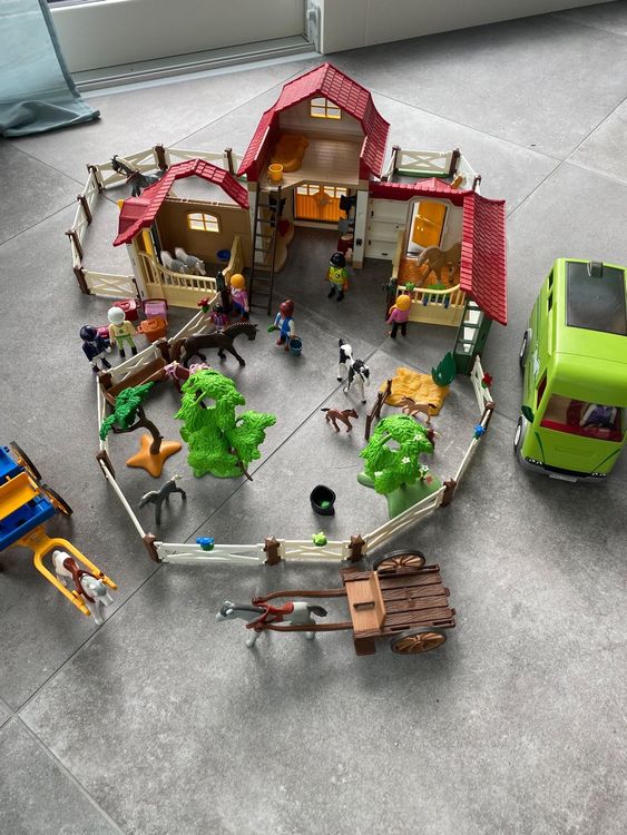 Playmobil Grosser Reiterhof mit viel Zubehör | Kaufen auf Ricardo