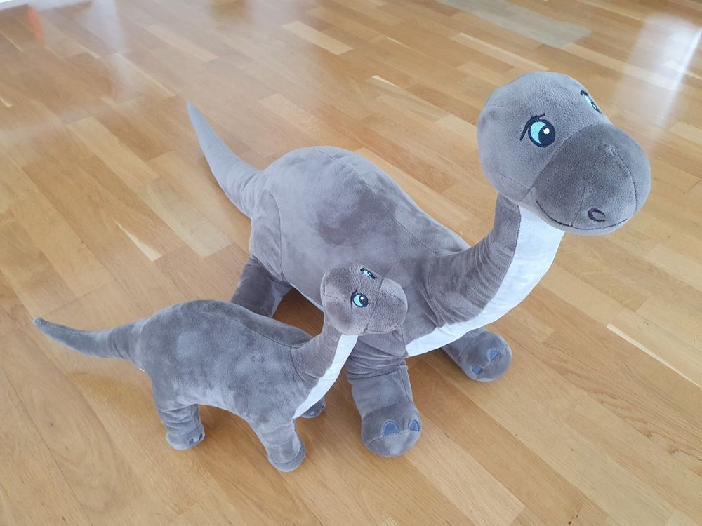 2x Stofftier Dinosaurier Brontosaurus, Kuscheltiere von Ikea | Kaufen