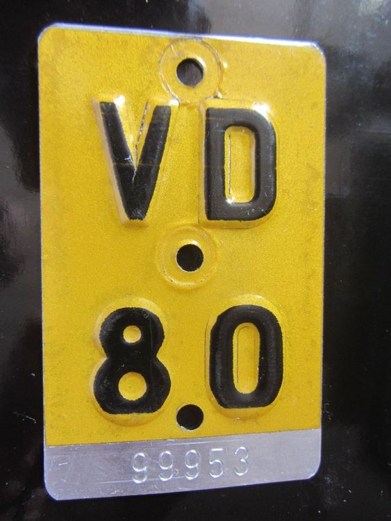 PLAQUE VD 1980 Kaufen auf Ricardo