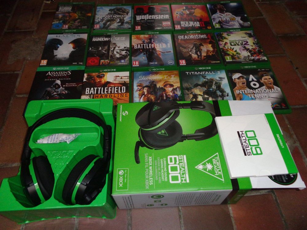 15 XBOX ONE GAMES + HEADSET 1