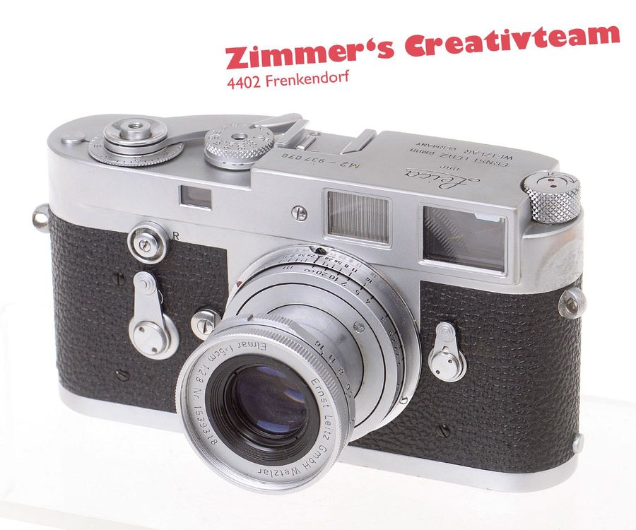 Leica M2 mit Elmar 5cm 2.8 + Frontdeckel 1