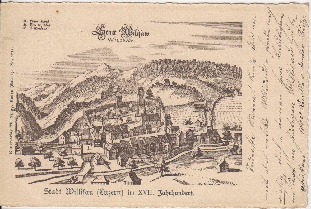 Ansichtskarte WILLISAU 1902 nach Berlin 1