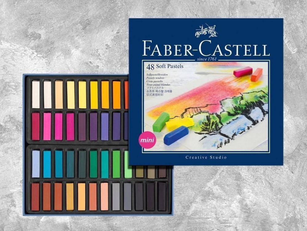 Faber-Castell Softpastellkreiden Mini 48er Set 1