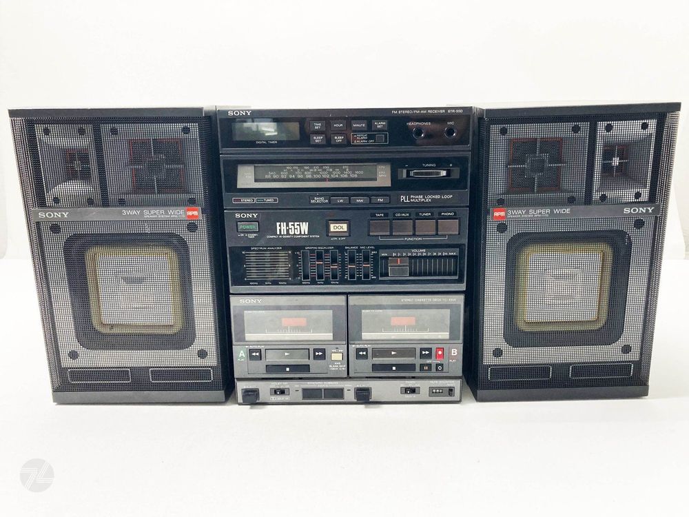 Sony FH55W Hifi Stereoanlage Receiver Double Cassette Deck Kaufen