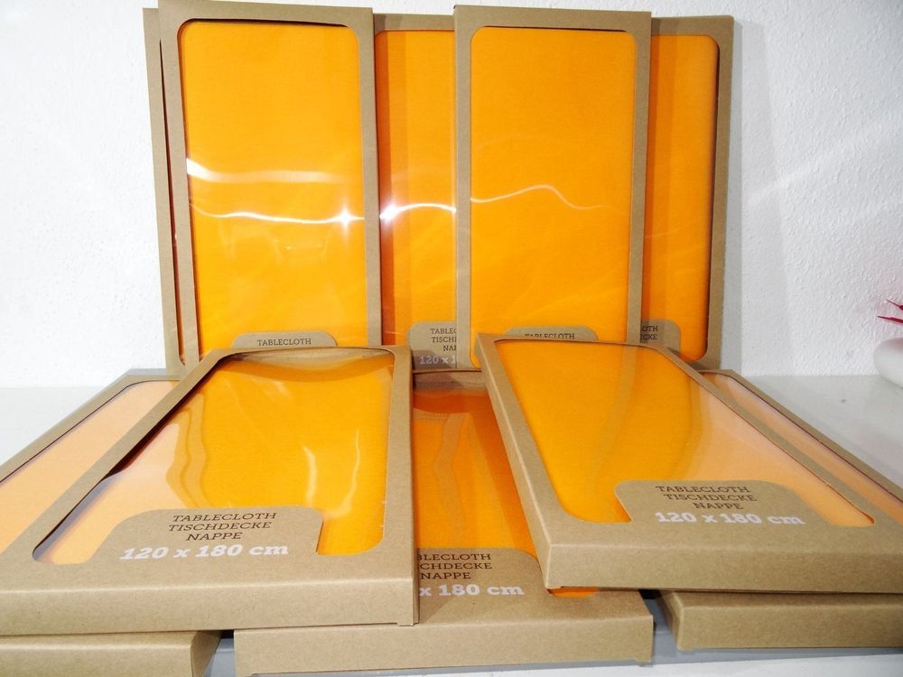 10 x Tischtuch, 1.20 x 1.80 cm, orange 1